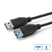 Microconnect USB3.0AAF1B USB cable USB 3.2 Gen 1 (3.1 Gen 1) 1 m USB A Black