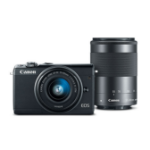 Canon EOS M100 + EF-M 15-45mm IS STM+ EF-M 55-200mm IS STM MILC 24.2 MP CMOS 6000 x 4000 pixels Black