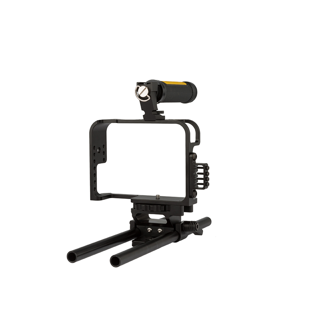 ikan ELE-GH4-C camera cage 1/4. 3/8" Black. Yellow