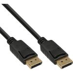 InLine DisplayPort Cable black gold plated 2m