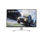 LG 32UN500P-W computer monitor 80 cm (31.5") 3840 x 2160 pixels 4K Ultra HD Silver, White