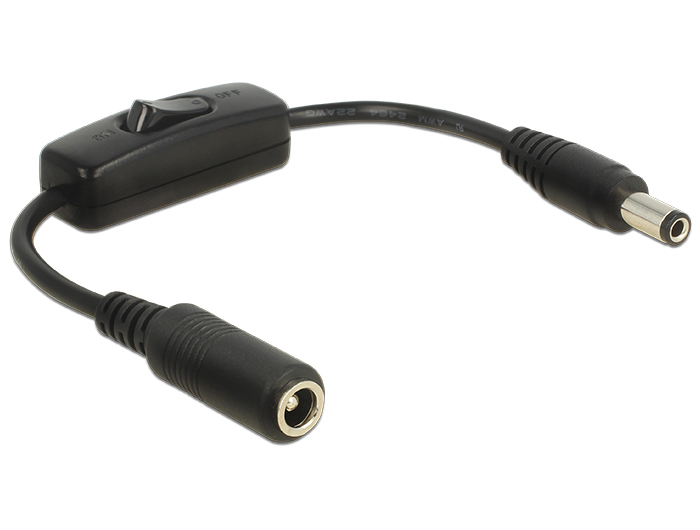 Image of DeLOCK 0.2m, 2x DC 5.5x2.5mm Black