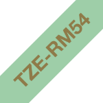 Brother TZE-RM54 DirectLabel gold on mint green non adhesive textil 24mm x 4m for Brother P-Touch TZ 3.5-24mm/HSE/36mm/6-24mm/6-36mm