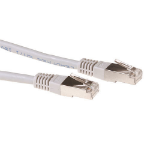 ACT Grijze 15 meter LSZH SFTP CAT6A patchkabel met RJ45 connectoren