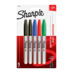 SHARPIE Perm Mrkr Asst Pk5 Bx6