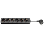 Goobay 38839 power extension 5 m 6 AC outlet(s) Indoor/outdoor Black