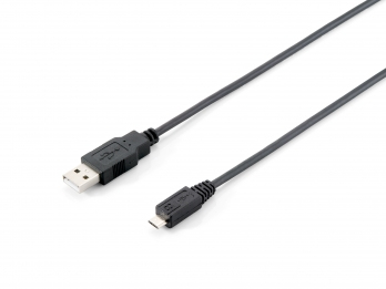 Image of Equip USB 2.0 Type A to Micro-B Cable, 1.8m , Black
