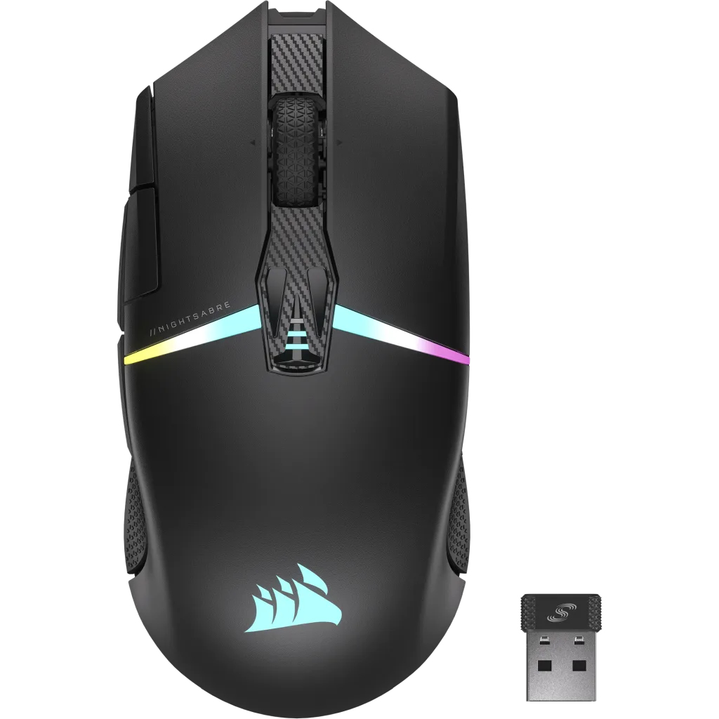 Image of Corsair CH-931B011-EU mouse Right-hand RF Wireless + Bluetooth...