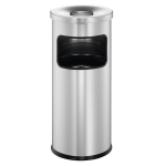 Durable Waste basket with ashtray Safe round
