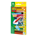 SES Creative Triangular grip colouring pencils 16 pieces
