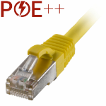 Cablenet 5m Cat6a RJ45 Yellow S/FTP LSOH 26AWG Snagless Booted Patch Lead