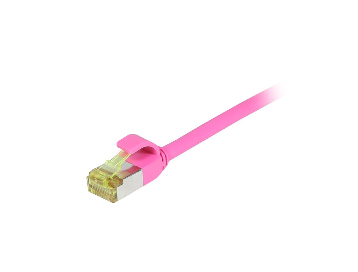 EU Product - Patchkabel RJ45 CAT6A 500Mhz magenta S/FTP slimline rund d - Cable - Digital thumbnail