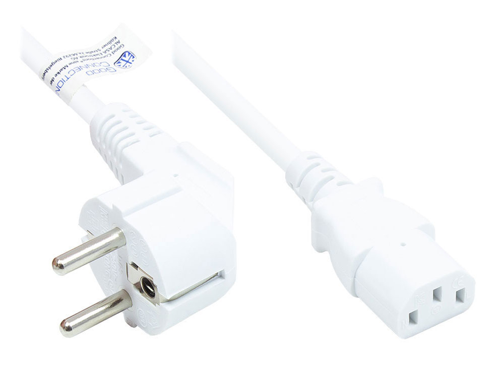 Alcasa P0130-W150 power cable White 15 m CEE7/7 C13 coupler