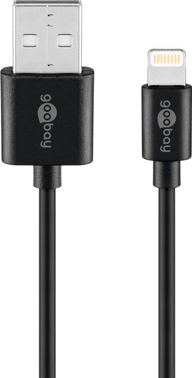 Image of Goobay Lightning USB Charging and Sync Cable, 0.5 m
