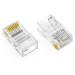 Axiom RJ45C5US100-AX wire connector RJ-45 Transparent