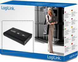 Image of LogiLink UA0082 storage drive enclosure Black 3.5"