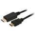 2-Power CAB0039A video cable adapter 2 m DisplayPort HDMI Type A (Standard) Black