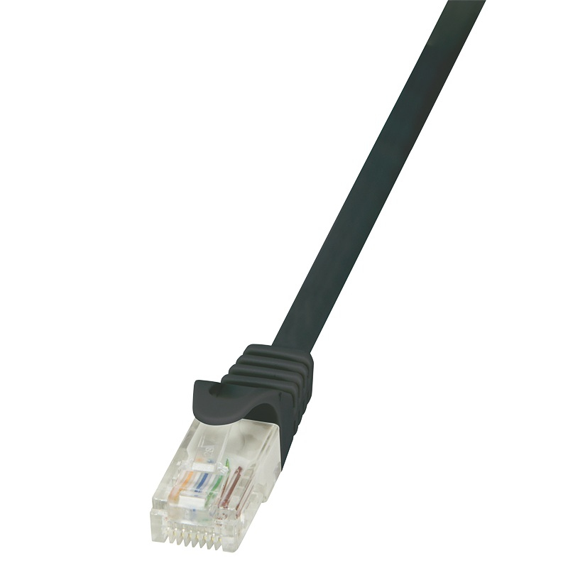Image of LogiLink 0.5m Cat.6 U/UTP RJ45 networking cable Black Cat6 U/UTP (UTP)