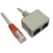 Cables Direct RJ-ECONVV cable splitter/combiner Cable combiner Grey