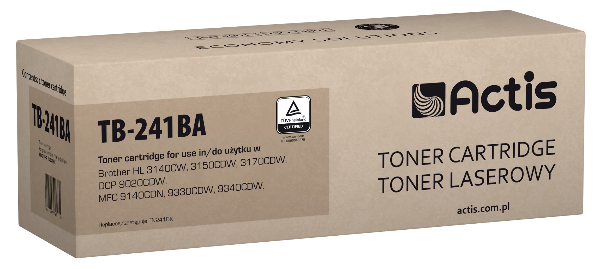 Actis TB-241BA toner (replacement for Brother TN-241BK; Standard; 2200 pages; black)