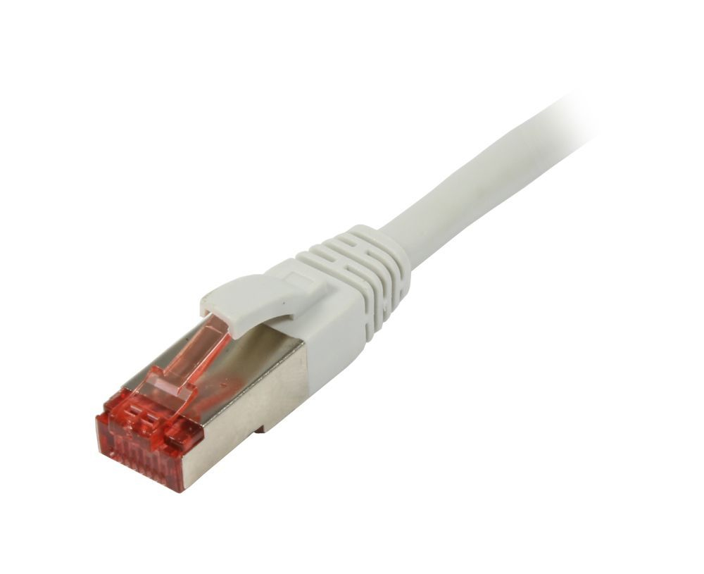 EU Product - Patchkabel RJ45 Cat6 250Mhz grau S-STP S/FTP TPE/LSZH Superflex - Cable - Network thumbnail