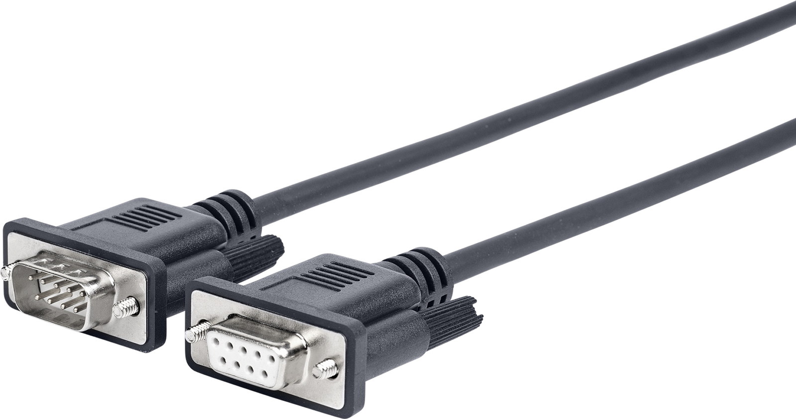 Image of Vivolink 1.0m D-sub 9 pin - D-sub 9 pin serial cable Black 1 m