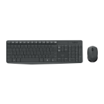 Logitech MK235 keyboard Mouse included Home RF Wireless English Grey