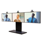 Unicol RH300L flat panel bureau steun 144,8 cm (57") Zwart Vloer