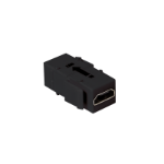 LogiLink HDMI keystone coupler, A/F to HDMI A/F, 4K/30 Hz, repeater, black