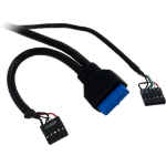 Inter-Tech CI-01 geheugenkaartlezer USB 3.2 Gen 1 (3.1 Gen 1) Intern Zwart