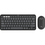 Logitech Pebble 2 Combo keyboard Mouse included RF Wireless + Bluetooth QWERTY English Graphite