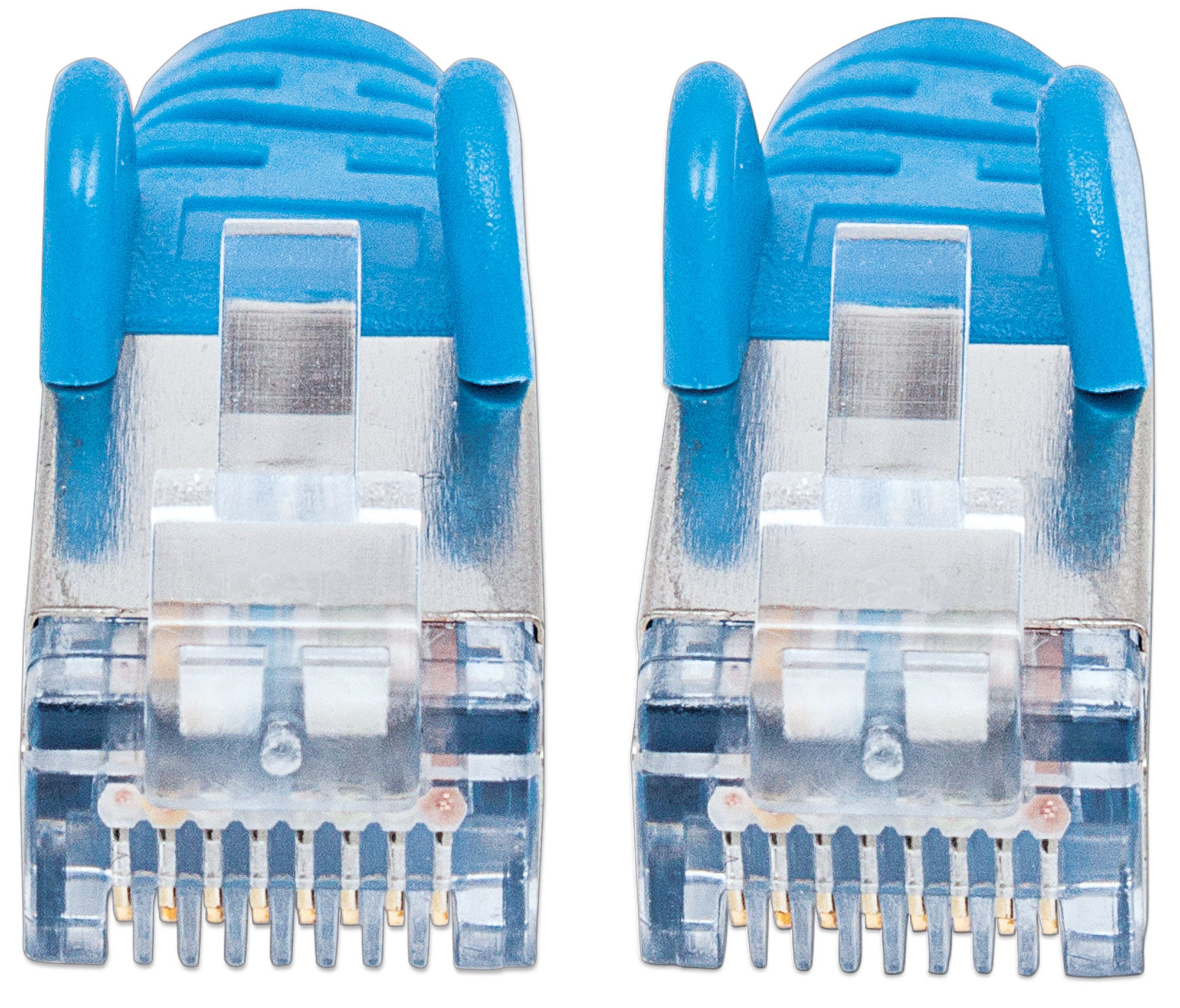 Intellinet Network Patch Cable, Cat6, 3m, Blue, Copper, S/FTP, LSOH / LSZH, PVC, RJ45, Gold Plated Contacts, Snagless, Booted, Lifetime Warranty, Polybag