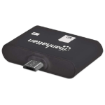 Manhattan 406208 geheugenkaartlezer USB 2.0 Zwart