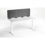 Durable EFFECT Foldable Felt Desk Divider 60% Recycled W1600 x H500mm Charcoal Grey - 313558