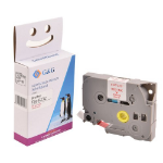 G&G 18777 labelprinter-tape Rood op wit TZe