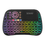 Savio SAVMKW-04 mobile device keyboard QWERTY US English USB Type-C Black