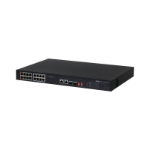 Dahua Technology PoE DH-PFS3218-16ET-135 network switch Unmanaged L2 Gigabit Ethernet (10/100/1000) Power over Ethernet (PoE) 1U Black