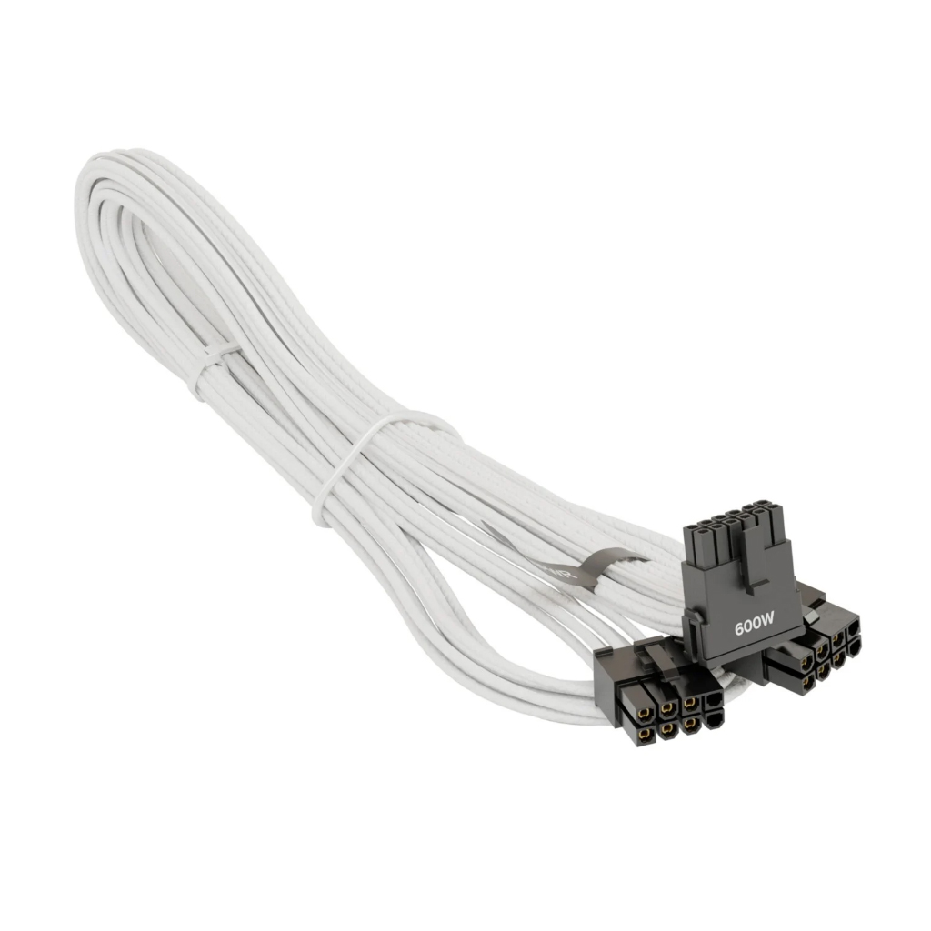 Image of Seasonic Kabel 750 mm 90Grad White für GPU 16Pin max 600Watt