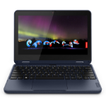 Lenovo 500w Gen 3 (Intel) Intel® Celeron® N N5100 Hybrid (2-in-1) 11.6" Touchscreen HD 4 GB LPDDR4x-SDRAM 128 GB SSD Wi-Fi 6 (802.11ax) Windows 11 SE Blue