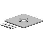 Ergonomic Solutions 200x200mm Baseplate with