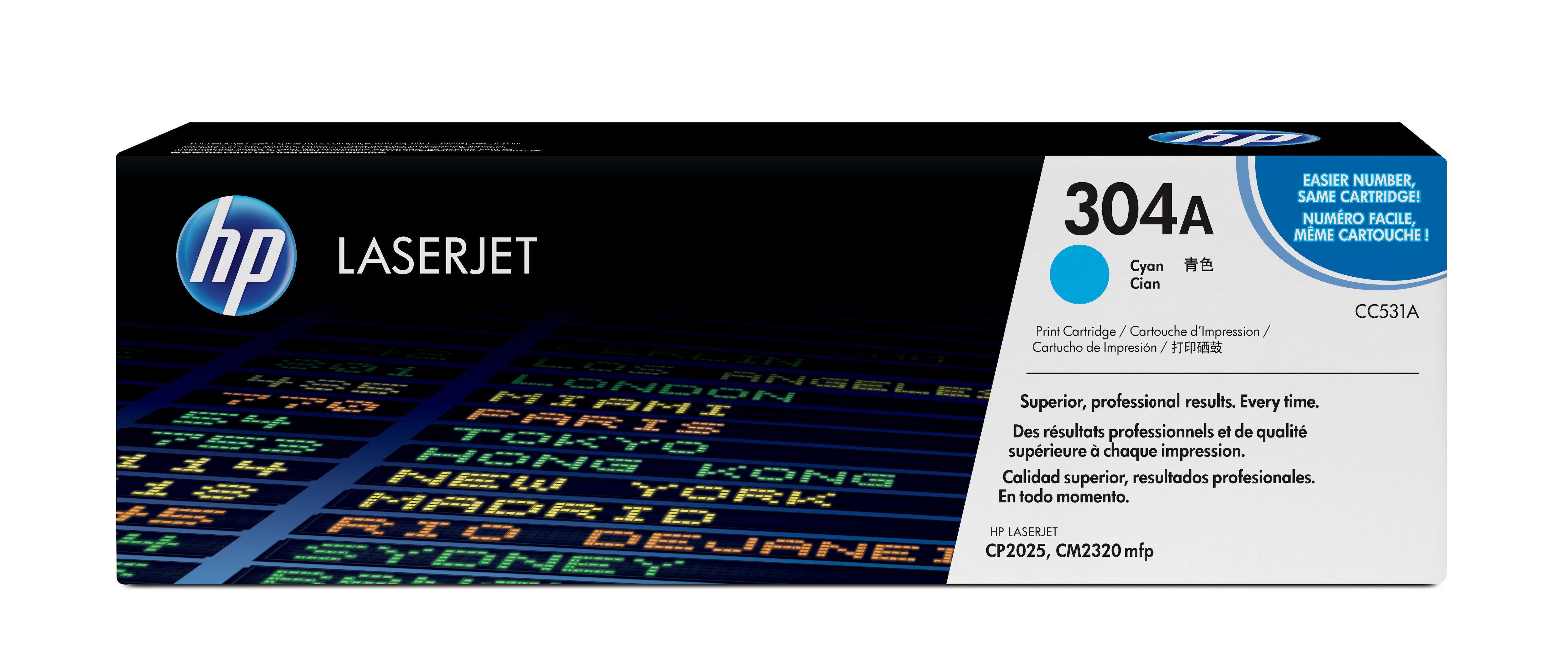 Image of HP CC531A/304A Toner cartridge cyan, 2.8K pages ISO/IEC 19798 for...