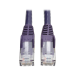 Tripp Lite N201-005-PU Cat6 Gigabit Snagless Molded (UTP) Ethernet Cable (RJ45 M/M), PoE, Purple, 5 ft. (1.52 m)