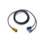 iogear PS/2 6 Ft KVM cable Black 70.9" (1.8 m)