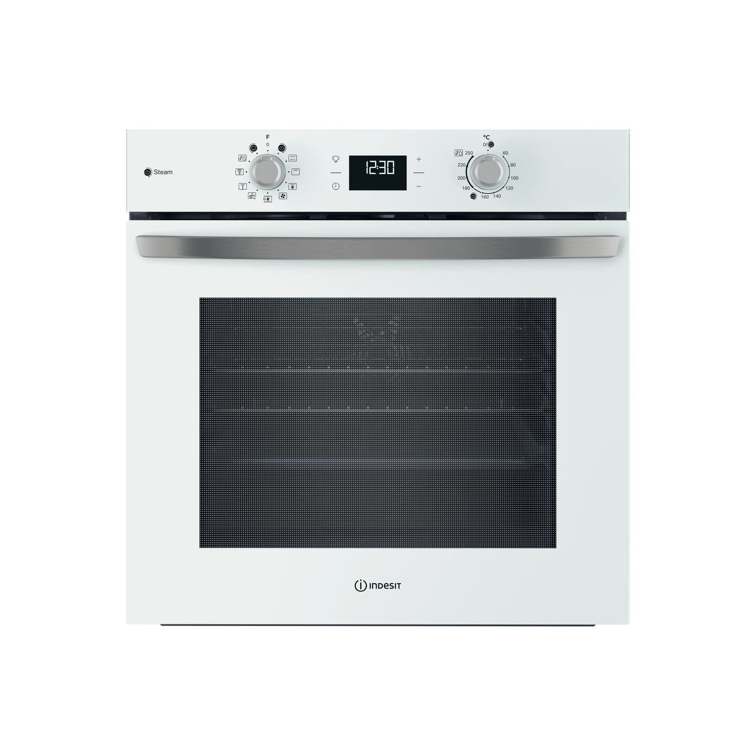 Indesit IO258HSWUK Turn&Go Steam Electric Single Oven - White