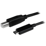 StarTech.com USB2CB1M USB cable 39.4" (1 m) USB 2.0 USB C USB B Black