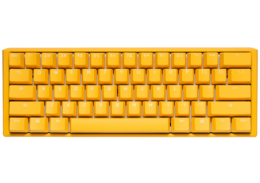 Image of Ducky One3 Yellow Mini keyboard USB UK International