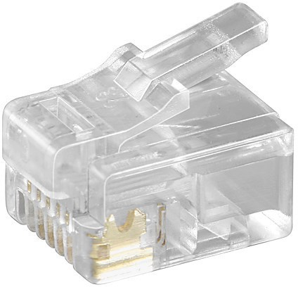 Microconnect KON502-10R wire connector RJ-12 6P6C Transparent
