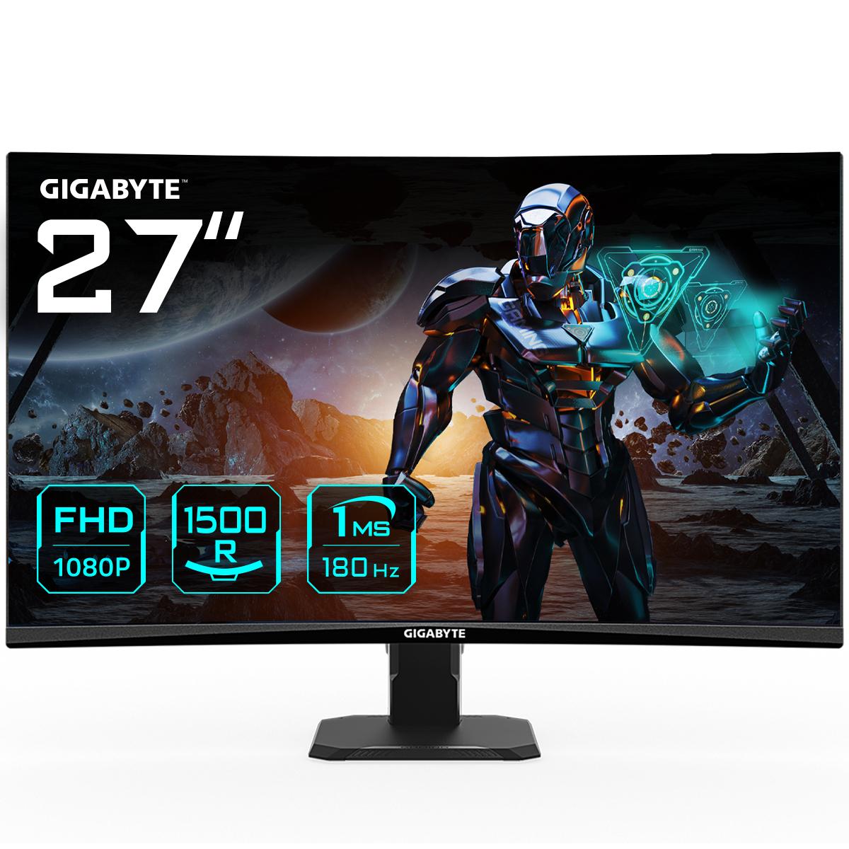 GIGABYTE GS27FC 27" FHD Curved Gaming Monitor - 1920 x 1080. 180H