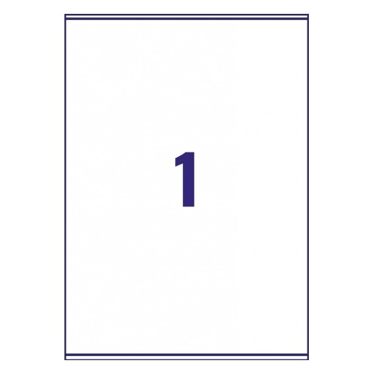 Avery L7167-500 self-adhesive label Rectangle Permanent White 500 pc(s)