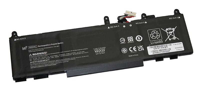 BTI 3 cell N59787-005 replacement battery for HP ZBOOK FIREFLY 16 G11 ELITE X360 830 G11 ELITE X360 830 13 INCH G11 2-IN-1 ELITEBOOK 865 G11